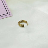 Domino Three Band Earcuff Minimalist No Piercing Women Jewelry Men Unisex Gift