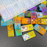 Dominoes Epoxy Resin Mold Dominoes Storage Box Silicone Mold DIY Craft Case Mold