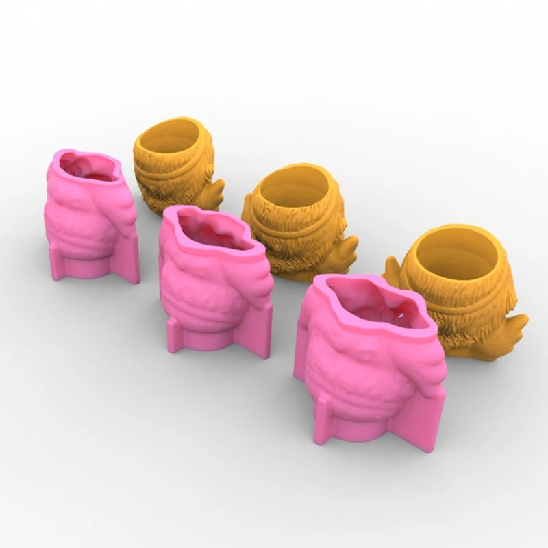 Angel Succulent Flower Pot Silicone Mold for DIY Crafts