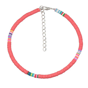 Bohemian Clay Anklet For Women Summer Beach Foot Jewelry