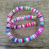 Colorful Boho Clay Choker Necklace for Women