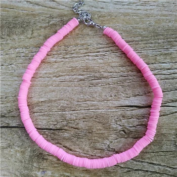 Colorful Boho Clay Choker Necklace for Women