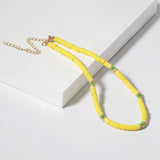 Colorful Boho Clay Choker Necklace for Women