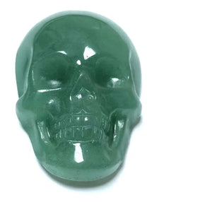 Jade Skull Pendant Drop Safety Amulet Necklace With Chain