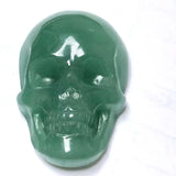 Jade Skull Pendant Drop Safety Amulet Necklace With Chain