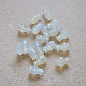 Yellow Agate Medium Hole Vase Back Cloud Earrings DIY Accessories
