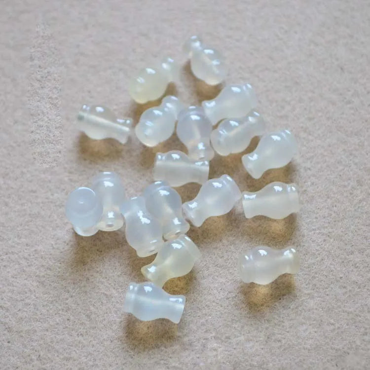 Yellow Agate Medium Hole Vase Back Cloud Earrings DIY Accessories