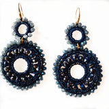 Bohemia Crystal Bead Circle Earrings Girl Birthday Party Jewelry