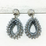 Dongmu Bohemian Crystal Earrings Woven Fine Jewelry Year Gift