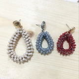 Dongmu Bohemian Crystal Earrings Woven Fine Jewelry Year Gift