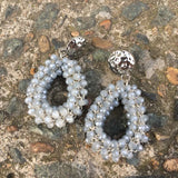 Dongmu Bohemian Crystal Earrings Woven Fine Jewelry Year Gift