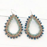 Baroque Style Crystal Drop Pendant Retro Earrings