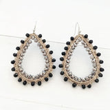 Baroque Style Crystal Drop Pendant Retro Earrings