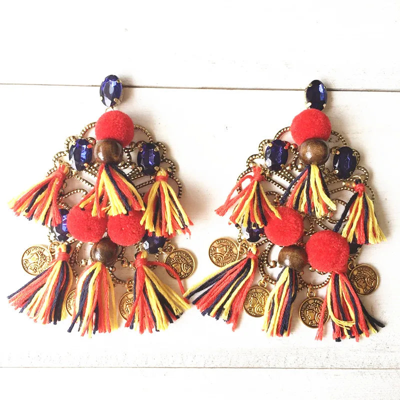 Boho Tassel Earrings for Parties