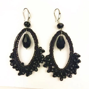 Dongmu Jewelry Bohemian Style Water Droplets Earrings Crystal Gift