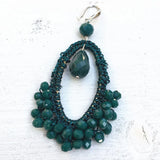 Dongmu Jewelry Bohemian Style Water Droplets Earrings Crystal Gift
