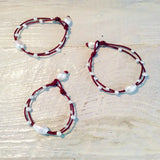 Bohemian Freshwater Pearl Leather Cord Bracelet