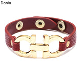 Donia Jewelry European and American Alloy Letter Bracelet