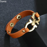 Donia Jewelry European and American Alloy Letter Bracelet