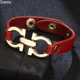 Donia Jewelry European and American Alloy Letter Bracelet