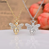 Donia Bee Necklace Copper Zircon Pendant Personalized Jewelry