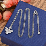 Donia Bee Necklace Copper Zircon Pendant Personalized Jewelry