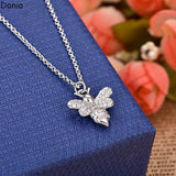 Donia Bee Necklace Copper Zircon Pendant Personalized Jewelry
