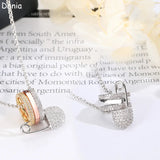 Donia Jewelry Brooch Ring Necklace Zircon Chain Pendant