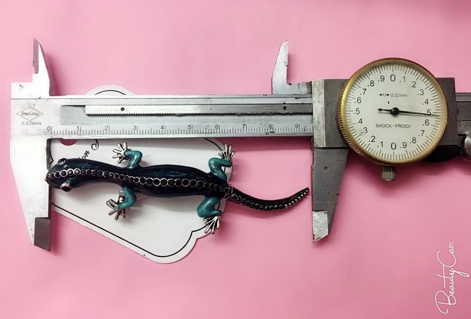 Donia Jewelry Jet Enamel Chameleon Animal Brooch for Men's Punk Jewelry