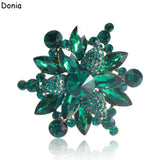 Donia Jewelry European Glass Flower Brooch