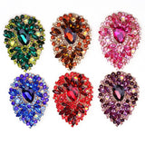 Large Crystal Glass Brooch for Women's Clothing Accessories