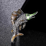 Vintage Shark Brooch Pin Men's Women Kids Jewelry