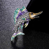 Vintage Shark Brooch Pin Men's Women Kids Jewelry