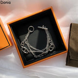 Donia Jewelry Pig Nose Opening Bracelet Palace Jewelry