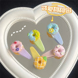 Sweet Heart Hairpin Simulation Dessert Girl Hair Accessories