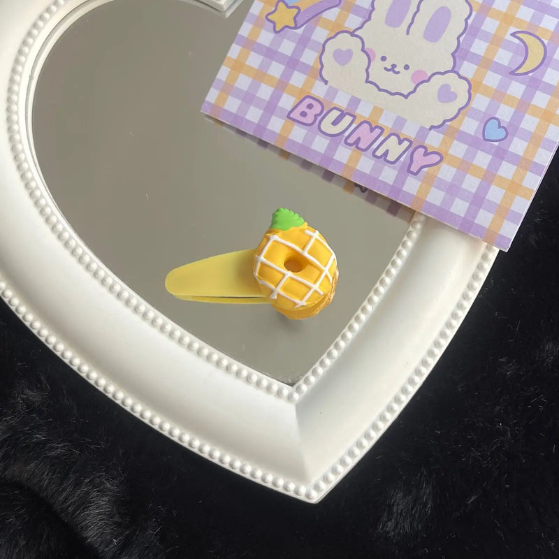 Sweet Heart Hairpin Simulation Dessert Girl Hair Accessories