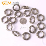 Gray Pyrite Gemstone Beads 15 Inches Strand 20mm 23mm