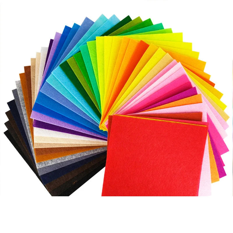 Felt Fabric Beads Mat Sewing Quilting Fabrics 20 Colors DIY Patchwork Crafts
