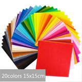 Felt Fabric Beads Mat Sewing Quilting Fabrics 20 Colors DIY Patchwork Crafts