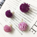 Doreen Box Resin Jewelry Real Flower Pendants DIY Earrings Necklace