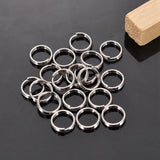 500 Lovely Silver Stainless Steel Split Rings 7mm