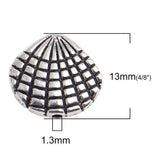 Ocean Animal Jewelry Beads Silver Shell Star Fish Seahorse DIY Findings