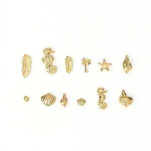 Resin Jewelry Tools DIY Craft Ocean Animal Charms Set 1 Box