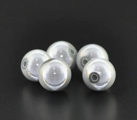 100 Miracle Acrylic Round Spacer Beads 10mm Dia.