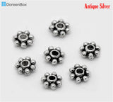 1000PCs Tiny Daisy Spacer Beads 4mm Dia.