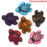 Acrylic Turtle Spacer Beads 18x15mm 100PCs