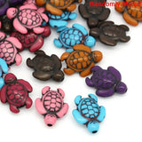 Acrylic Turtle Spacer Beads 18x15mm 100PCs