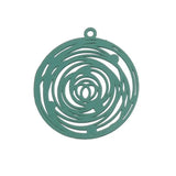 10 Colorful Round Filigree Copper Charms Pendant for DIY Jewelry Making