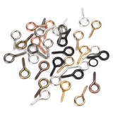 Large Screw Eyes Bails Top Drilled Findings for Jewelry, 200 PCs/Set