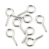 Large Screw Eyes Bails Top Drilled Findings for Jewelry, 200 PCs/Set